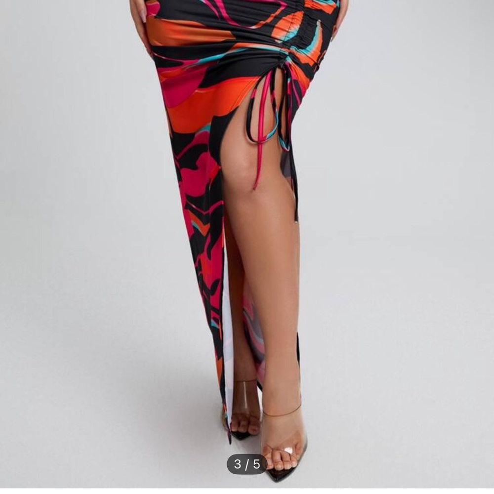 Vibrant Multicolor Maxi Skirt